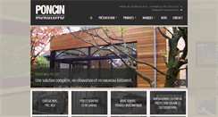 Desktop Screenshot of poncin-menuiserie.com